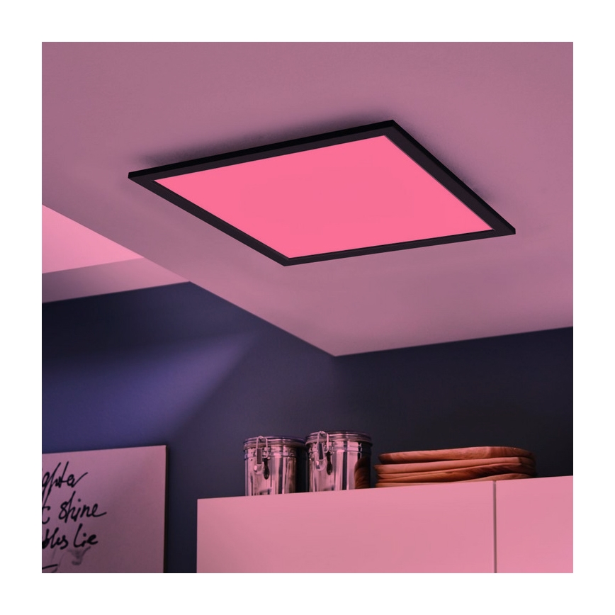 Eglo 99416 - Himmennettävä LED-RGBW-kattovalaisin SALOBRENA-C LED/20W/230V + Kauko-ohjaus