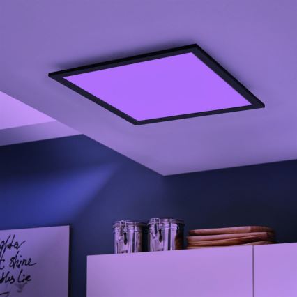 Eglo 99416 - Himmennettävä LED-RGBW-kattovalaisin SALOBRENA-C LED/20W/230V + Kauko-ohjaus