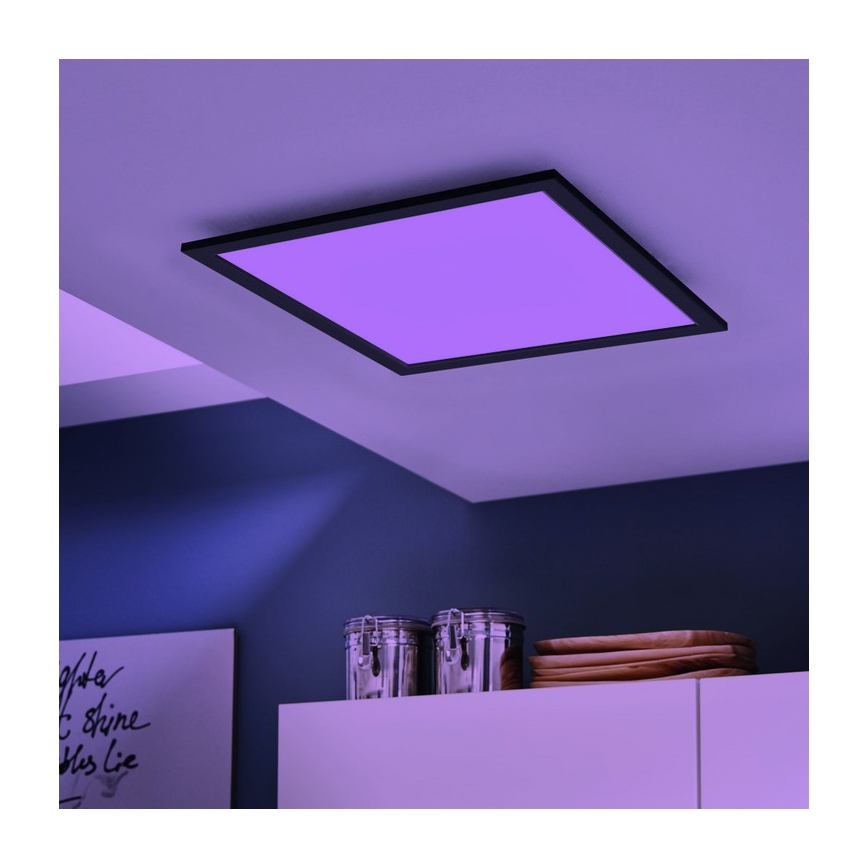 Eglo 99416 - Himmennettävä LED-RGBW-kattovalaisin SALOBRENA-C LED/20W/230V + Kauko-ohjaus