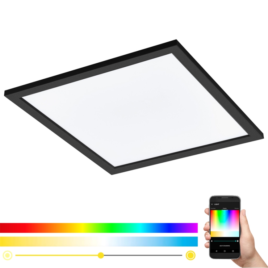 Eglo 99416 - Himmennettävä LED-RGBW-kattovalaisin SALOBRENA-C LED/20W/230V + Kauko-ohjaus