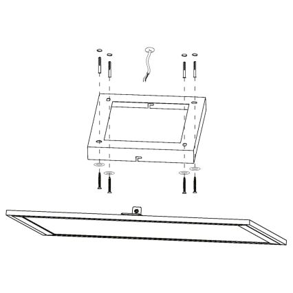 Eglo 99416 - Himmennettävä LED-RGBW-kattovalaisin SALOBRENA-C LED/20W/230V + Kauko-ohjaus