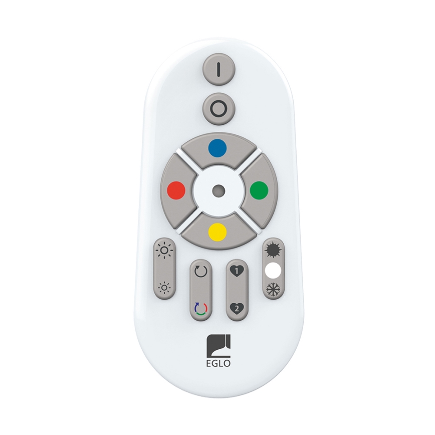 Eglo - Himmennettävä LED-RGB-kattovalaisin SALOBRENA-C LED/30,5W/230V + kauko-ohjaus