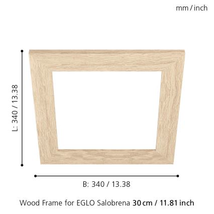 Eglo 99421 - Runko kattovalaisimille SALOBRENA 300x300 mm