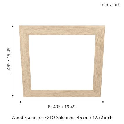 Eglo 99422 - Runko kattovalaisimille SALOBRENA 450x450 mm
