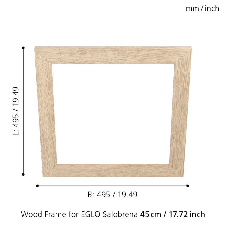Eglo 99422 - Runko kattovalaisimille SALOBRENA 450x450 mm