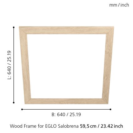 Eglo - Kehys valolle SALOBRENA 595x595 mm