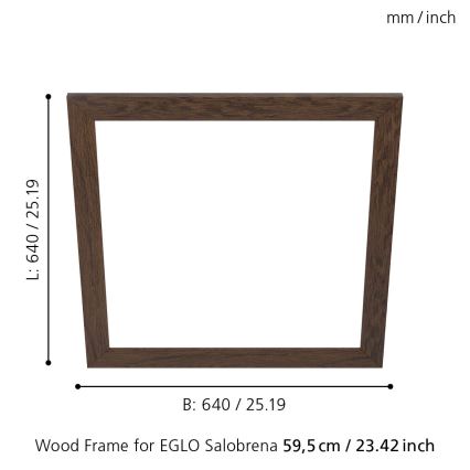 Eglo - Kehys valolle SALOBRENA 595x595 mm
