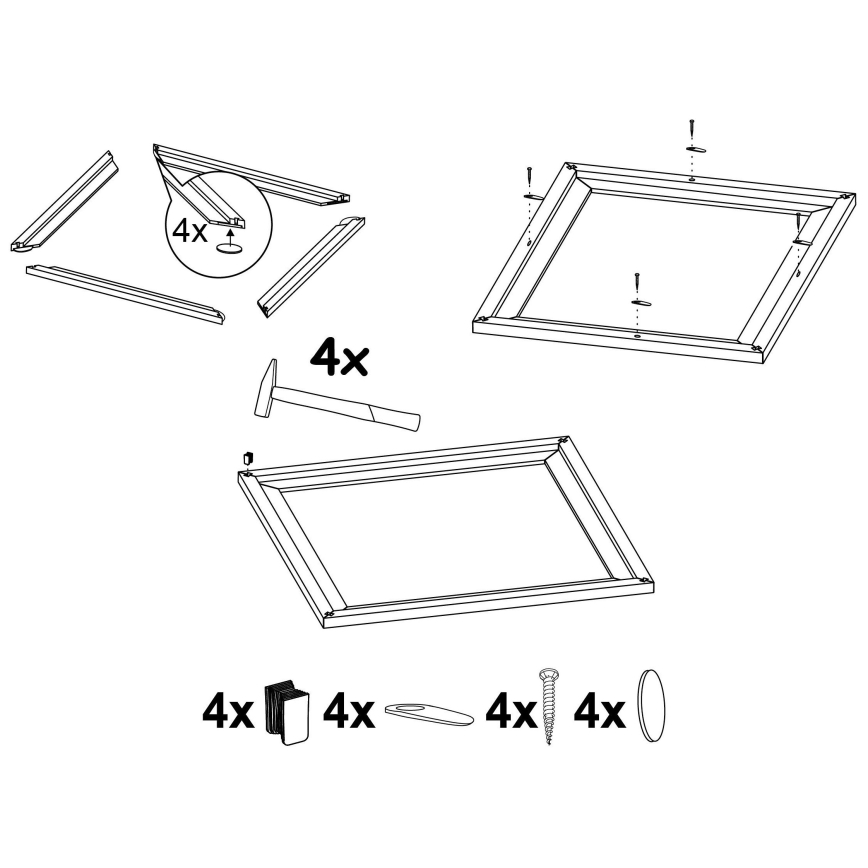 Eglo - Kehys valolle SALOBRENA 450x450 mm