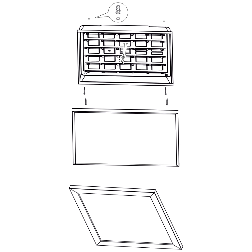 Eglo - LED-kattovalo LED/32W/230V 645x645 mm