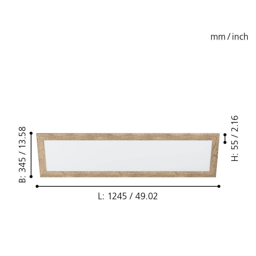 Eglo - LED-kattovalaisin LED/32W/230V 345x1245 mm