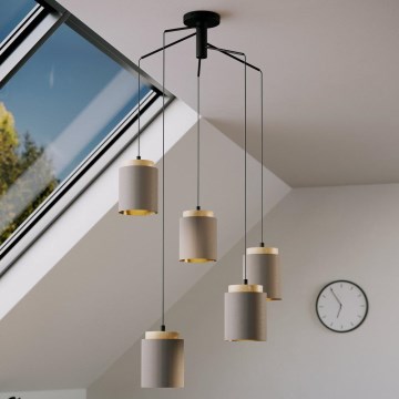 Eglo 99447 - ALBARIZA, hämähäkkimallinen riippuvalaisin langoilla 5xE27/40W/230V