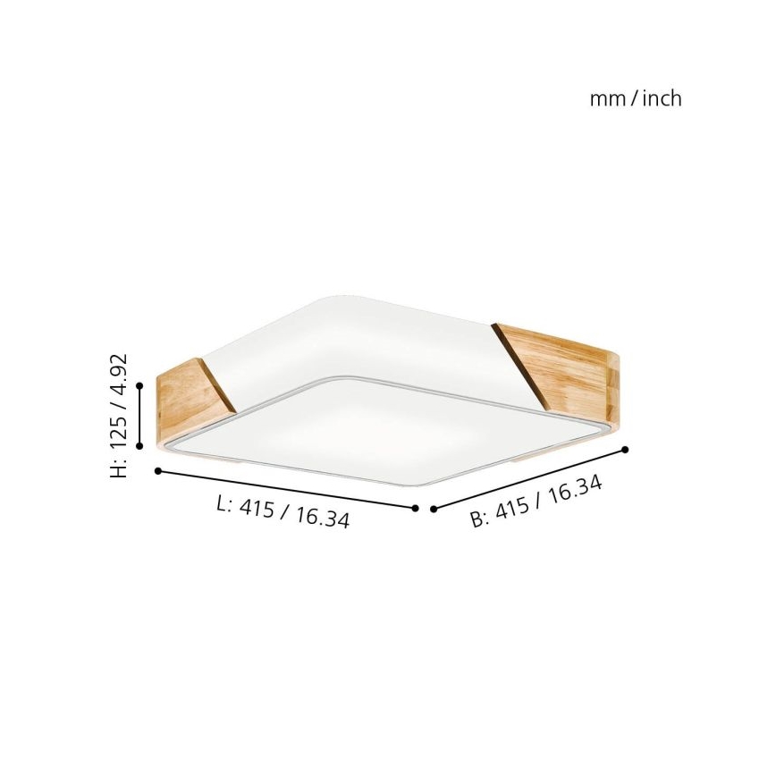 Eglo 99459 - Kattovalo GRIMALDINO 2xE27/28W/230V