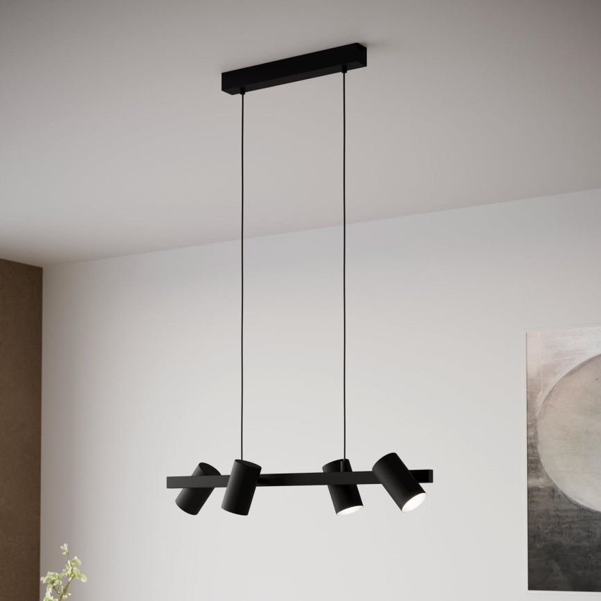 Eglo 99463 - Kattokruunu narulla GATUELA 4xE14/25W/230V