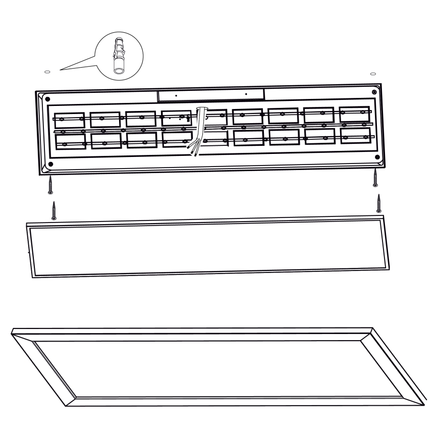 Eglo 99473 - LED-kattovalaisin PIGLIONASSO LED/32W/230V 345x1245 mm