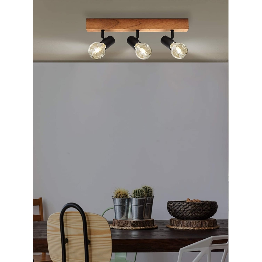 Eglo - Kohdevalo TOWNSHEND 3xE27/60W/230V - FSC sertifioitu