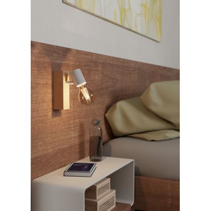 Eglo - Seinäkohdevalo TOWNSHEND 1xE27/10W/230V - FSC sertifioitu