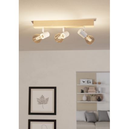 Eglo - Kohdevalo TOWNSHEND 3xE27/60W/230V - FSC sertifioitu
