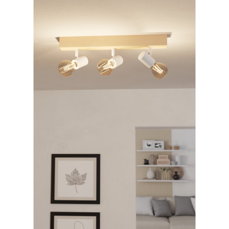 Eglo - Kohdevalo TOWNSHEND 3xE27/60W/230V - FSC sertifioitu
