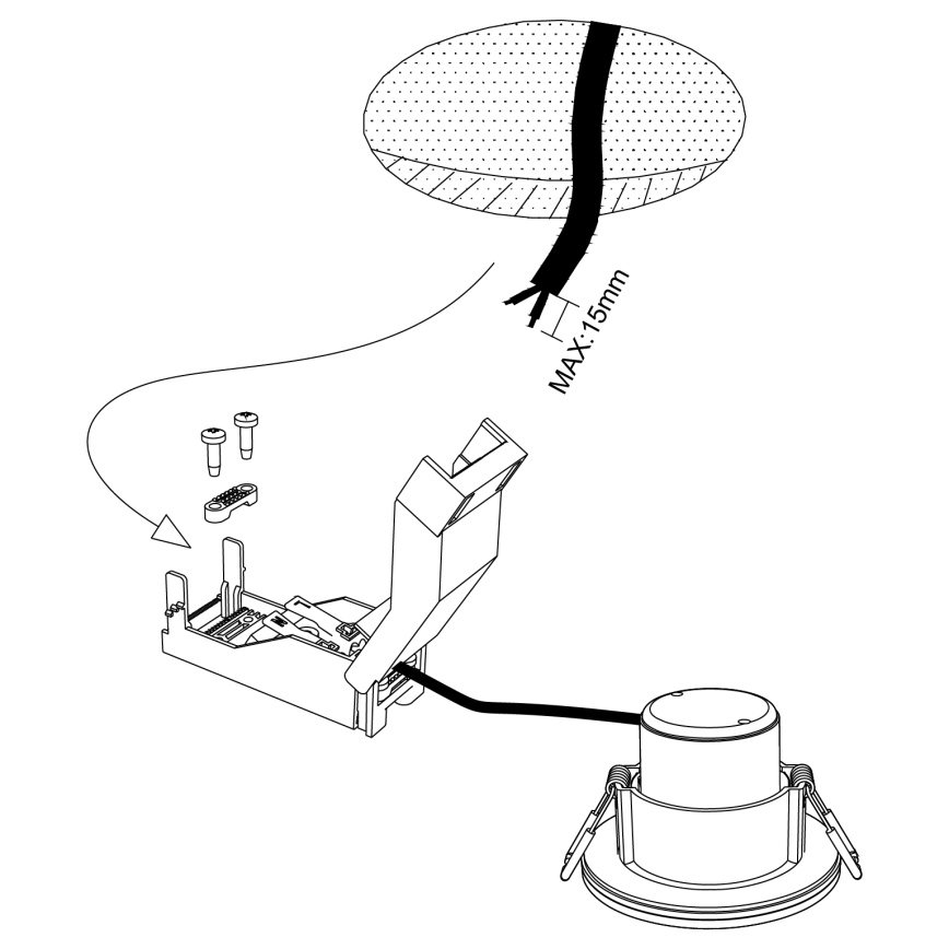 Eglo - LED Himmennettävä kylpyhuoneen upotettava valo LED/6W/230V 4000K IP44