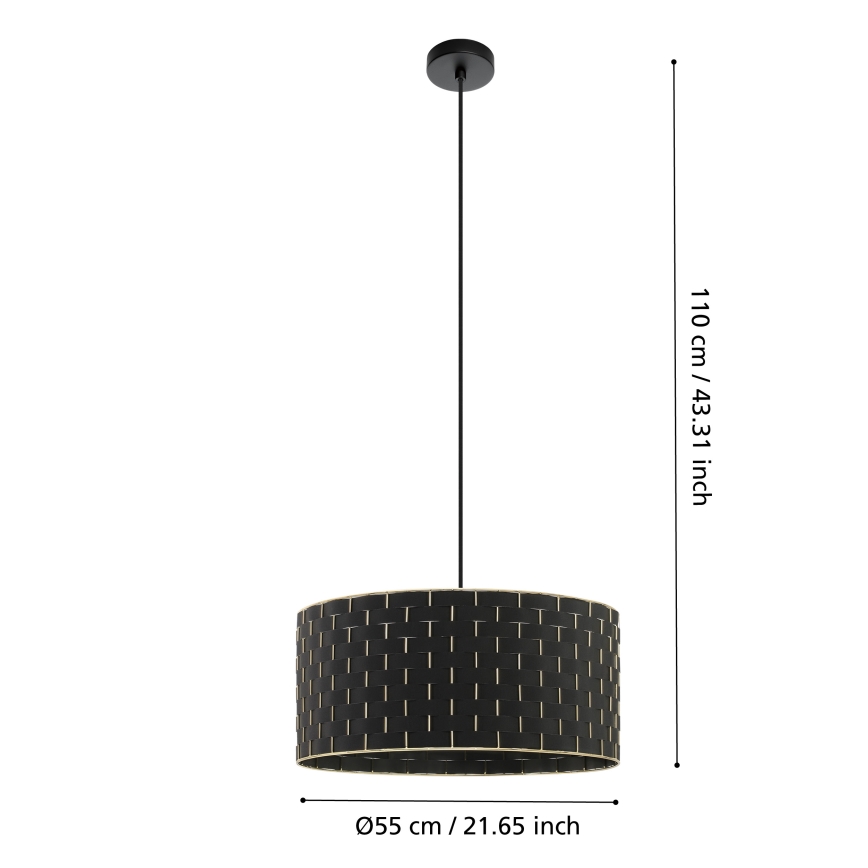 Eglo - Kattokruunu johdossa 1xE27/40W/230V d. 55 cm