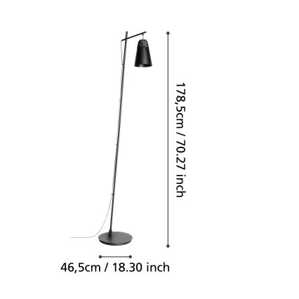 Eglo - Lattialamppu 1xE27/40W/230V
