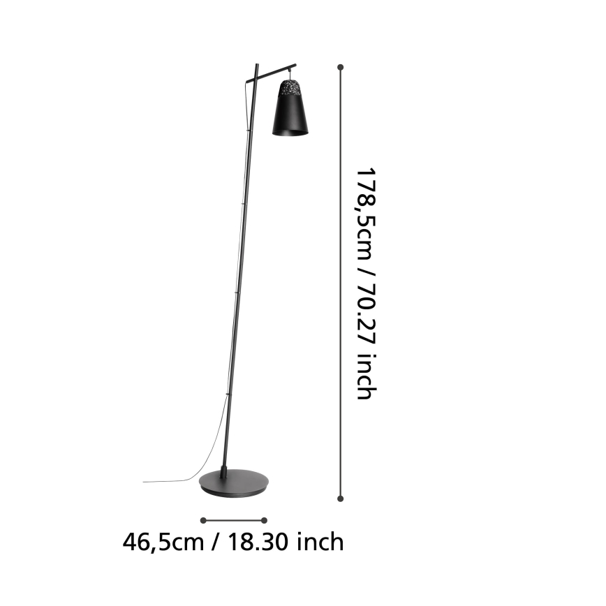 Eglo - Lattialamppu 1xE27/40W/230V