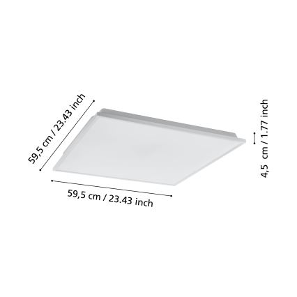 Eglo - LED Himmennettävä kattovalo LED/31,8W/230V 2700-6500K ZigBee