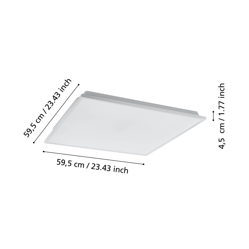Eglo - LED Himmennettävä kattovalo LED/31,8W/230V 2700-6500K ZigBee