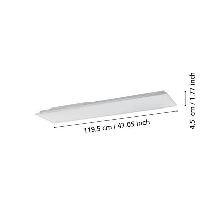 Eglo - LED Himmennettävä kattovalo LED/31,5W/230V 2700-6500K ZigBee