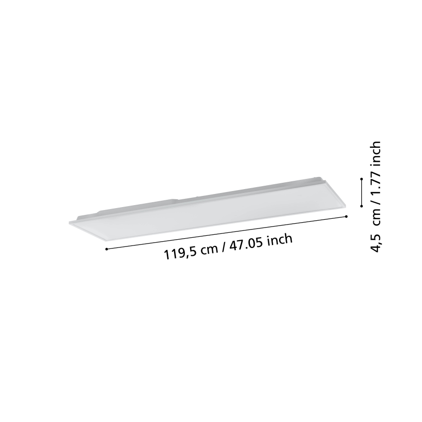 Eglo - LED Himmennettävä kattovalo LED/31,5W/230V 2700-6500K ZigBee