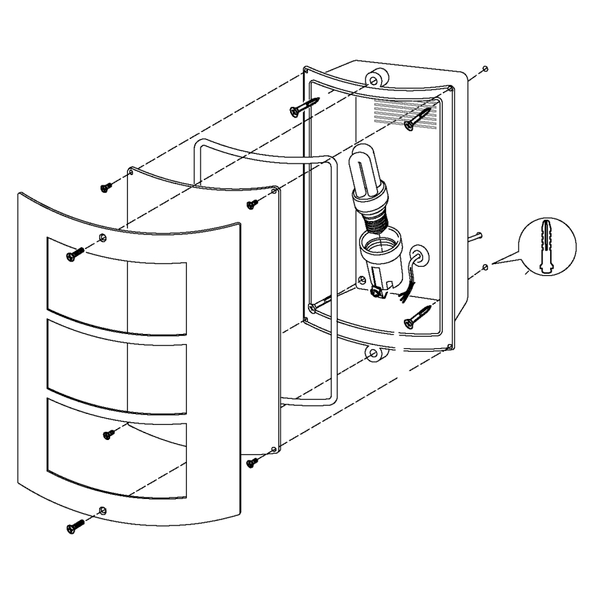 Eglo - Ulkoseinävalaisin 1xE27 / 40W / 230V IP44