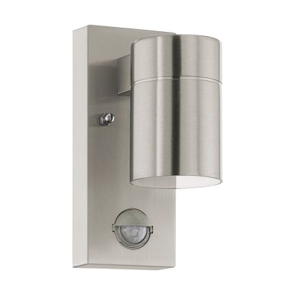 Eglo - LED-ulkoseinävalaisin anturilla 1xGU10 / 3W / 230V IP44