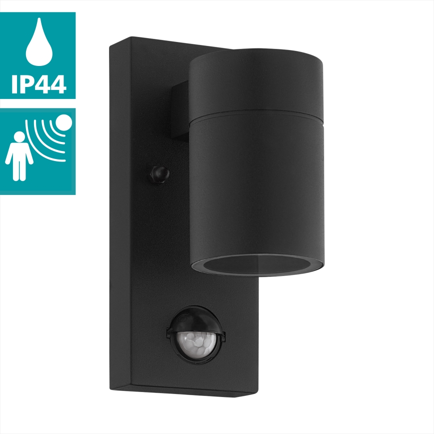 Eglo - LED-ulkoseinävalaisin anturilla 1xGU10 / 3W / 230V IP44