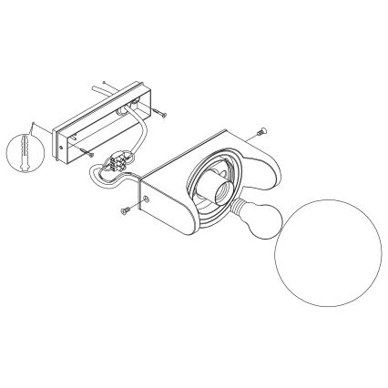Eglo - Ulkoseinävalaisin 1xE27 / 15W / 230V IP44
