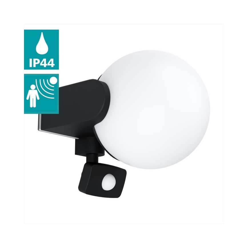 Eglo - Ulkoseinävalaisin anturilla 1xE27 / 15W / 230V IP44