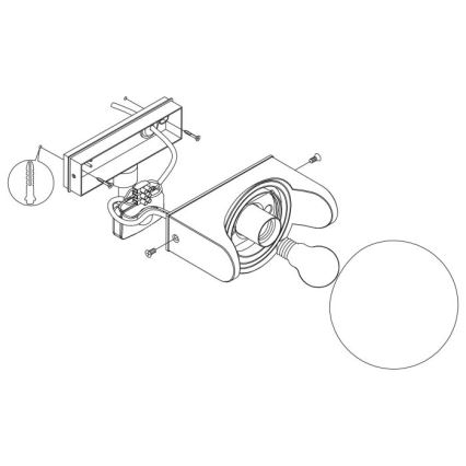 Eglo - Ulkoseinävalaisin anturilla 1xE27 / 15W / 230V IP44