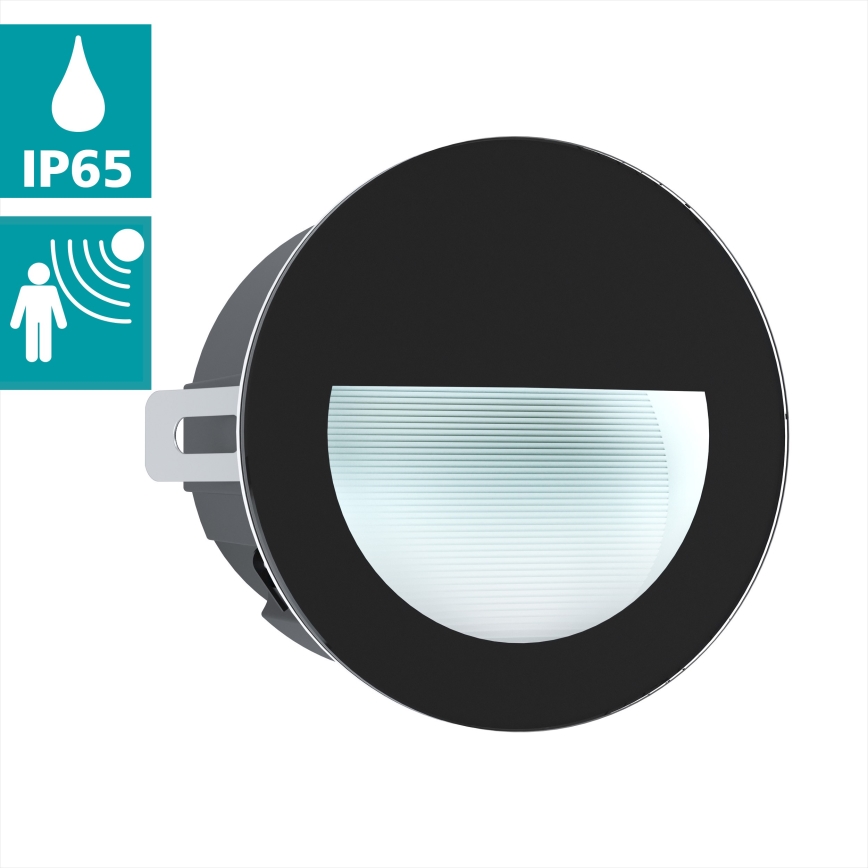 Eglo - LED-upotettava ulkotilavalaisin LED / 2,5W / 230V IP65 musta