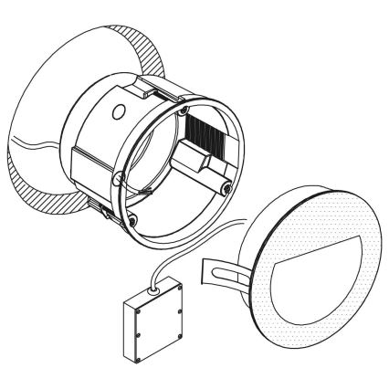 Eglo - LED-upotettava ulkotilavalaisin LED / 2,5W / 230V IP65 valkoinen