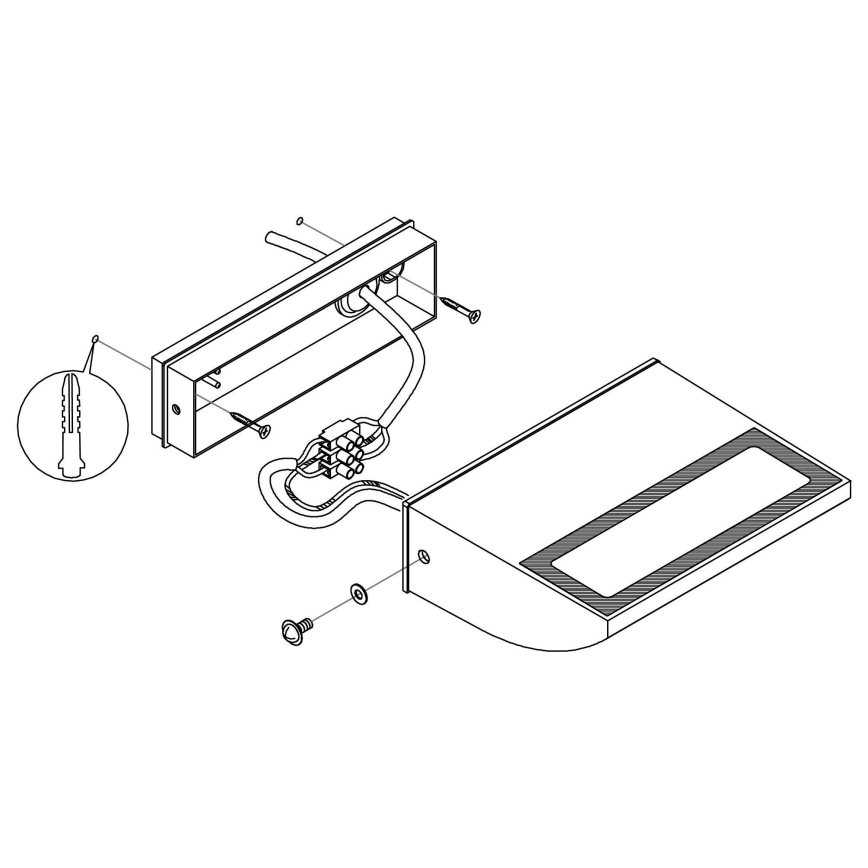 Eglo - LED-ulkoseinävalaisin LED / 10,5W / 230V IP44