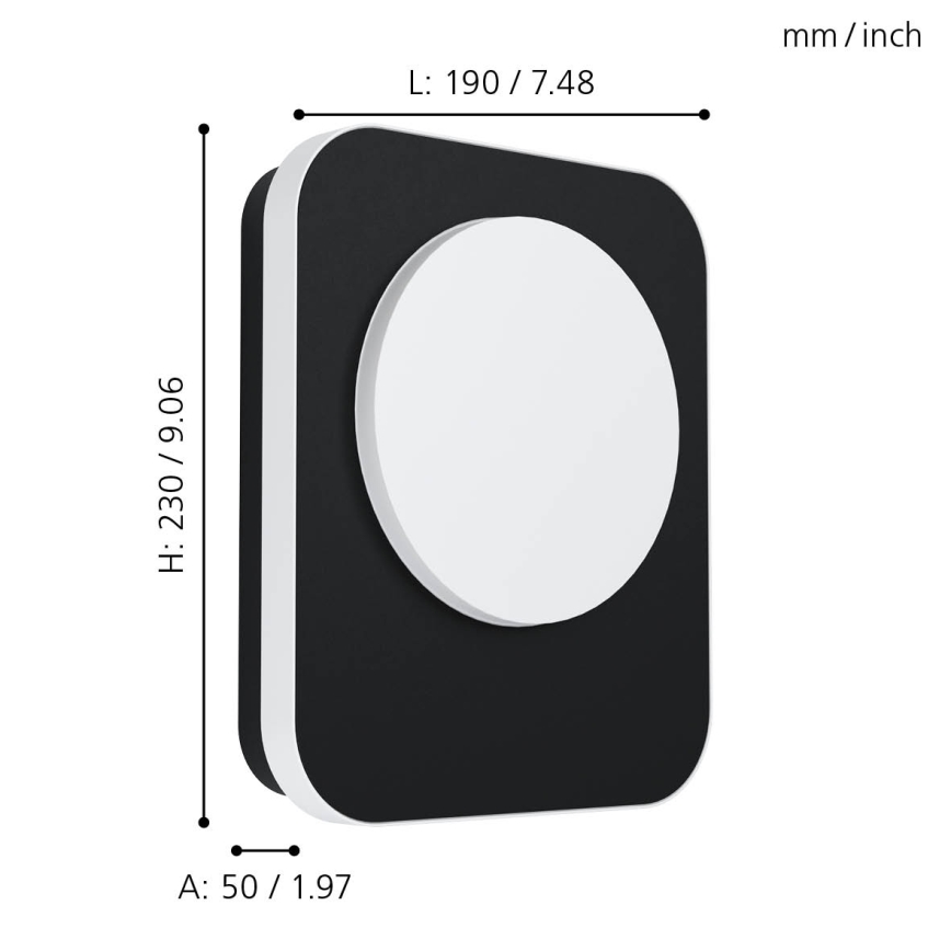 Eglo - LED-ulkoseinävalaisin LED / 9W / 230V IP44