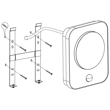 Eglo - LED-ulkoseinävalaisin anturilla LED / 9W / 230V IP44