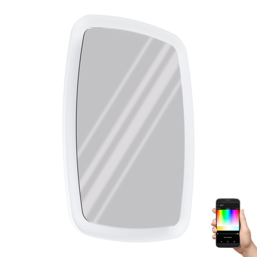 Eglo 99588 - LED RGBW Himmennettävä kylpyhuonepeili taustavalolla 20W/230V IP44 ZigBee