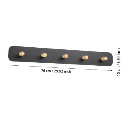 Eglo - LED-seinäteline valolla LED/18W/230V