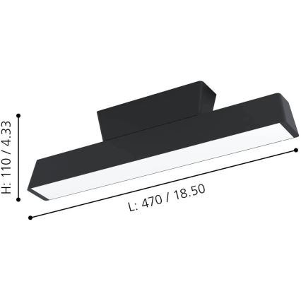 Eglo - LED RGBW Himmennettävä kattovalo LED/16W/230V ZigBee