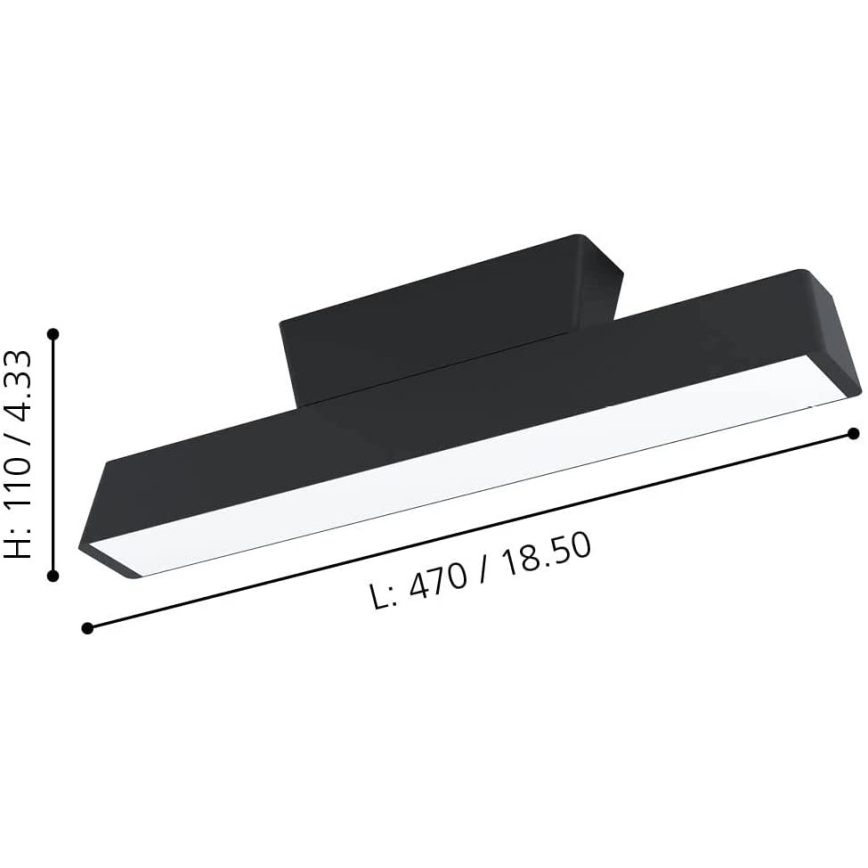 Eglo - LED RGBW Himmennettävä kattovalo LED/16W/230V ZigBee