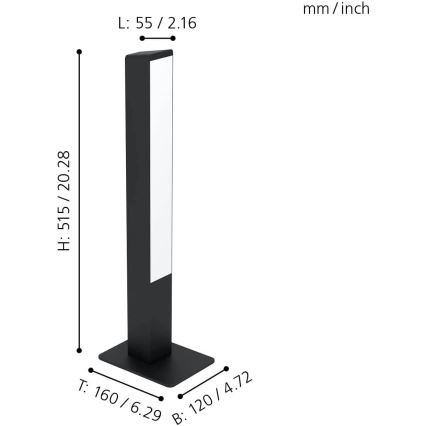 Eglo - LED RGBW Himmennettävä pöytälamppu LED/16W/230V 2700-6500K ZigBee