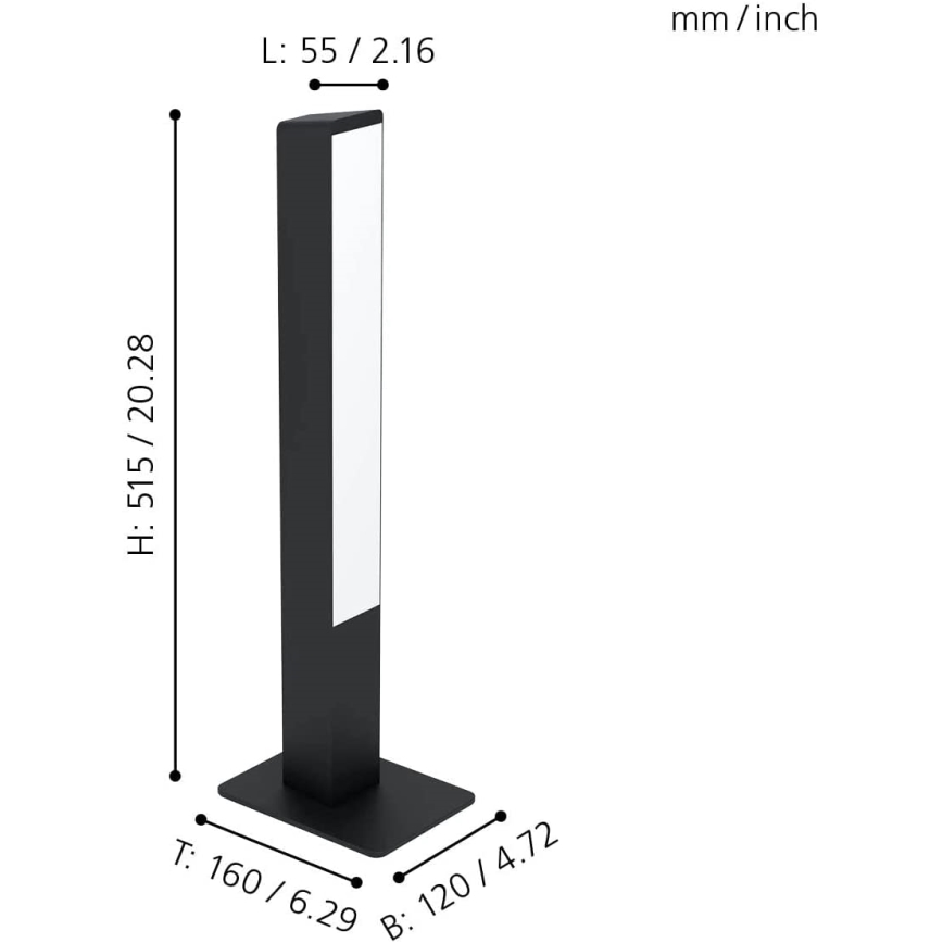 Eglo - LED RGBW Himmennettävä pöytälamppu LED/16W/230V 2700-6500K ZigBee