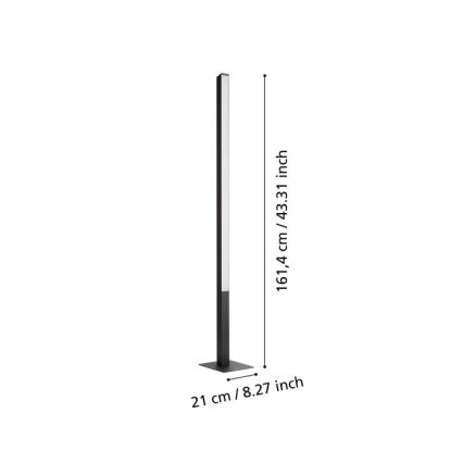 Eglo - LED RGBW Himmennettävä lattiavalo LED/35W/230V 2700-6500K ZigBee