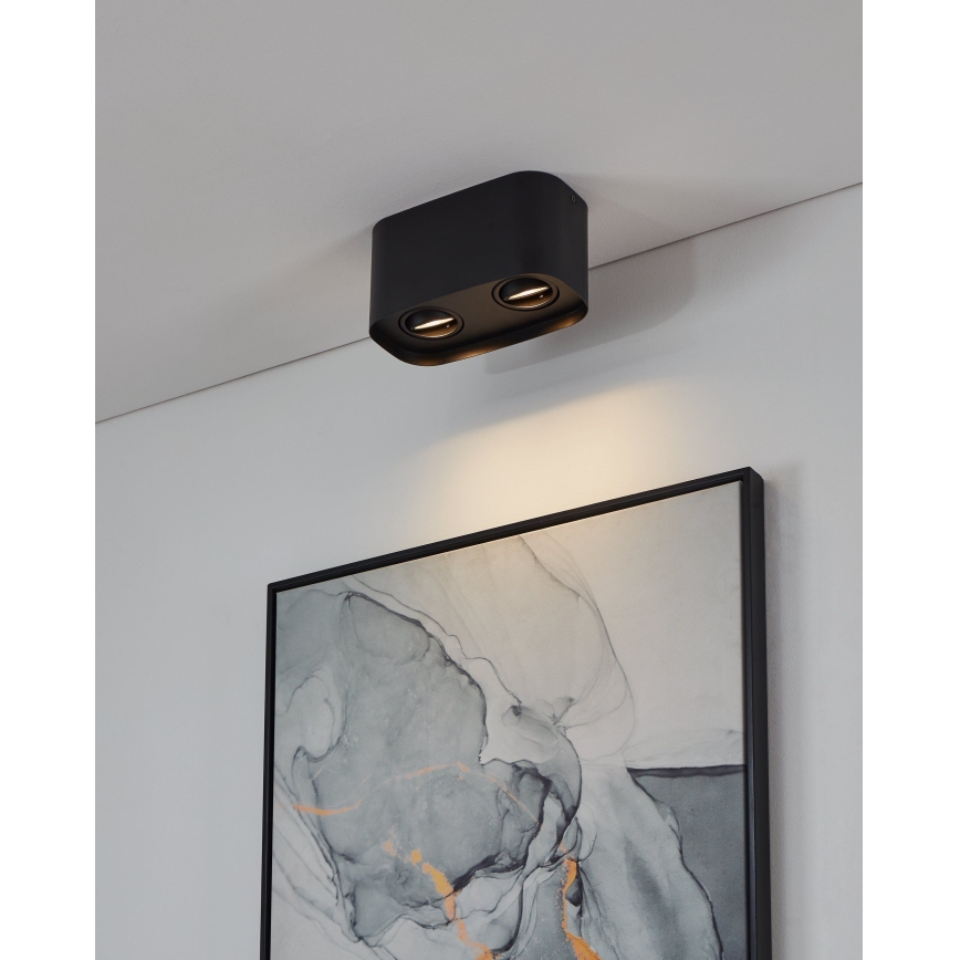 Eglo - LED RGBW Himmennettävä kohdevalo 2xGU10/5W/230V ZigBee