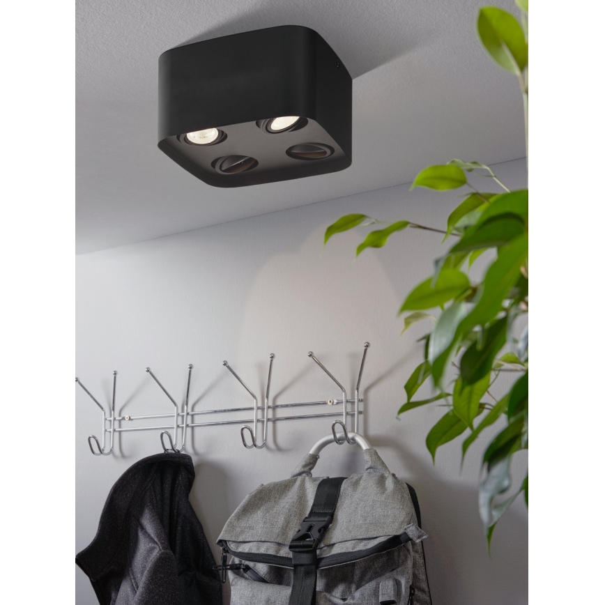Eglo 99675 - LED RGBW Himmennettävä kohdevalo CAMINALES-Z 4xGU10/5W/230V ZigBee